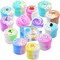11 Pieces Butter Slime Kit Two-Toned 11 Packed Fidget Toy, Educational Slime Toys, Birthday Gifts Prize Party Favors for Girl Boys Kids 6 7 8 9 10 11 12